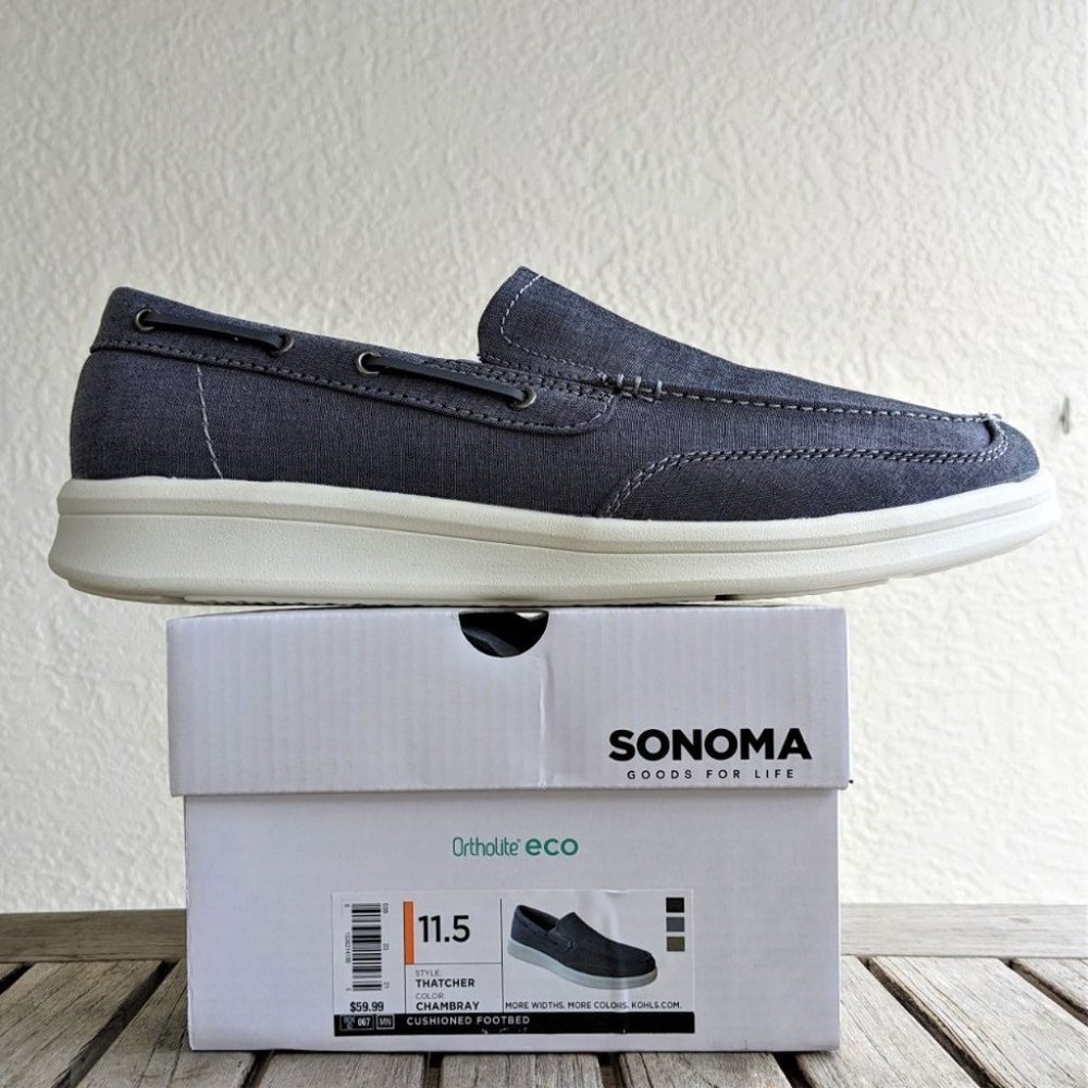 Sonoma Goods For Life Thatcher Men's Boat Shoes 11.5 (NIB)
